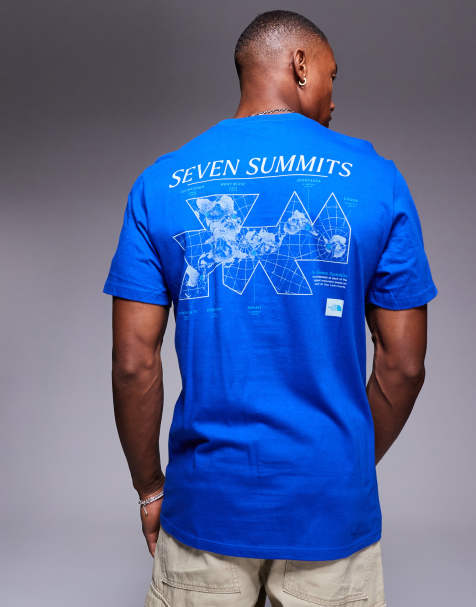 The North Face heavyweight relaxed T-shirt with back graphic in blue - view 1