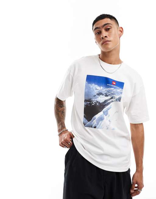 The North Face NSE Box back print logo t-shirt in white