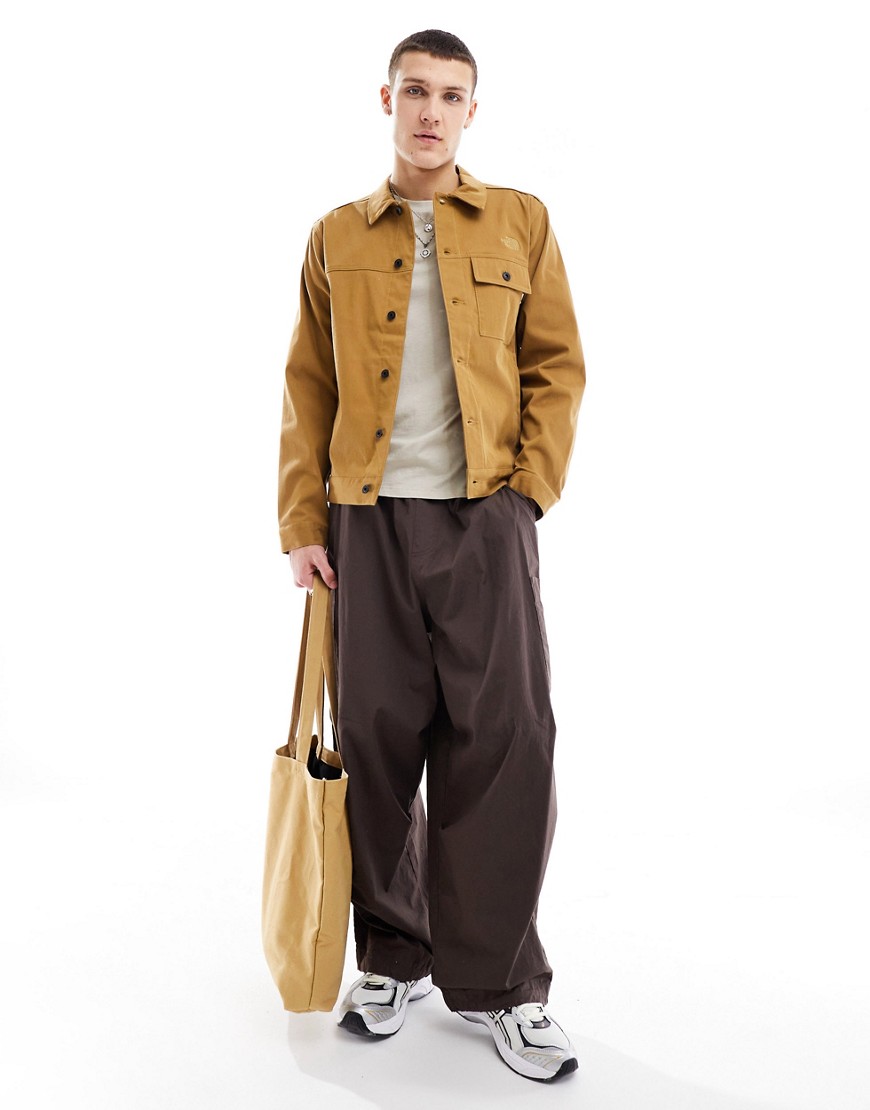 The North Face Hedston pocket worker jacket in brown