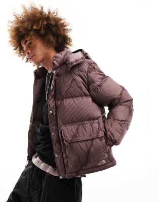The North Face Heritage '71 Sierra down puffer jacket in grey mountain print