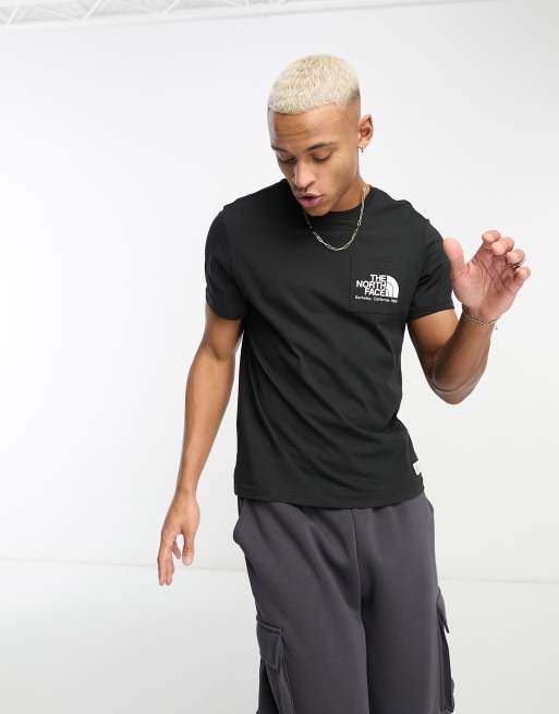 The North Face Heritage Berkeley California pocket t shirt in black