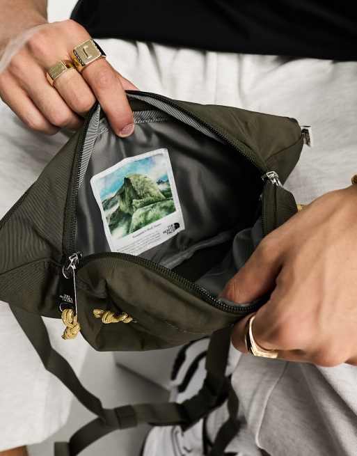 The North Face Heritage Berkeley lumbar bum bag in khaki