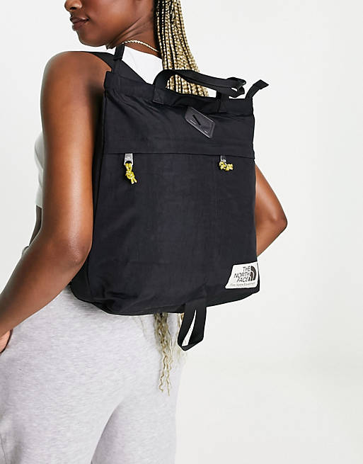 The North Face Heritage Berkeley tote backpack in black