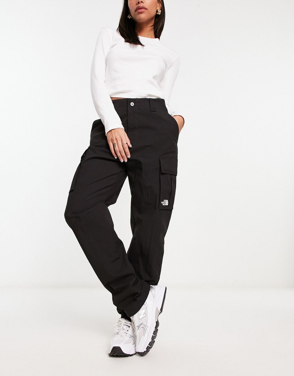 Juicy Couture velour wide leg cargo trousers co-ord in black