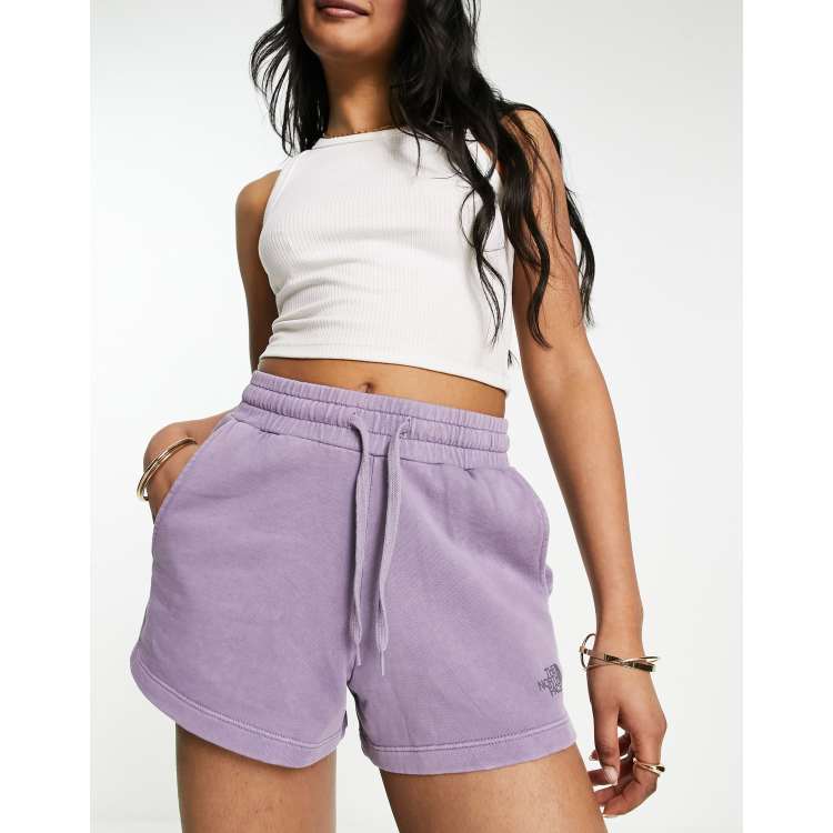 Purple sweat shorts womens 2025