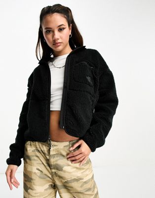 The North Face Heritage Extreme Pile zip up fleece jacket in black - ASOS Price Checker