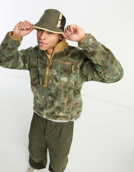 Green camo north face jacket sale