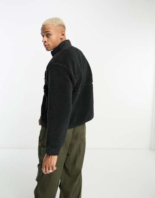 The North Face Heritage Extreme Pile zip up fleece jacket in black, 2 of 4