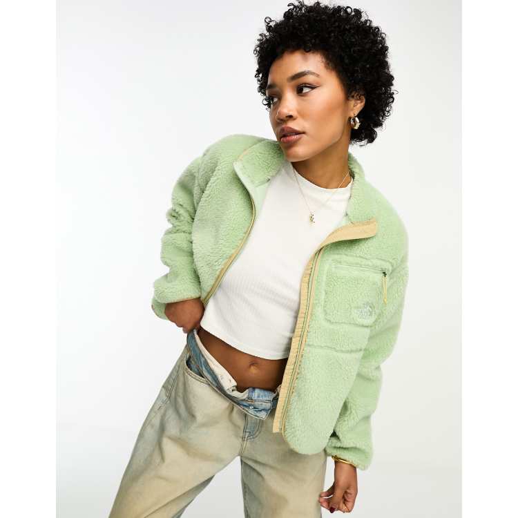 Mint green sales fleece jacket