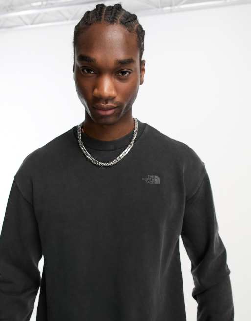 The North Face Heritage Felpa oversize nera tinta in capo ASOS