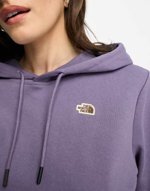 purple the north face hoodie