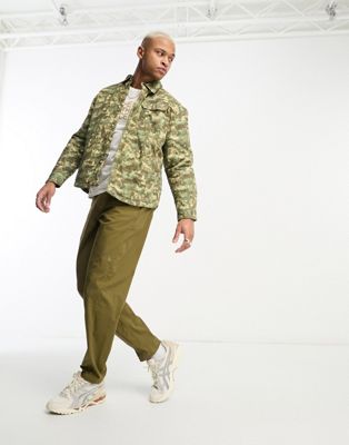 The North Face Heritage loose fit utility trousers in khaki-Green