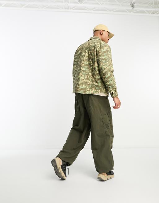 The North Face Heritage M66 insulated shirt jacket in camo