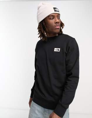 The North Face Heritage Patch Chest Logo Sweatshirt In Black