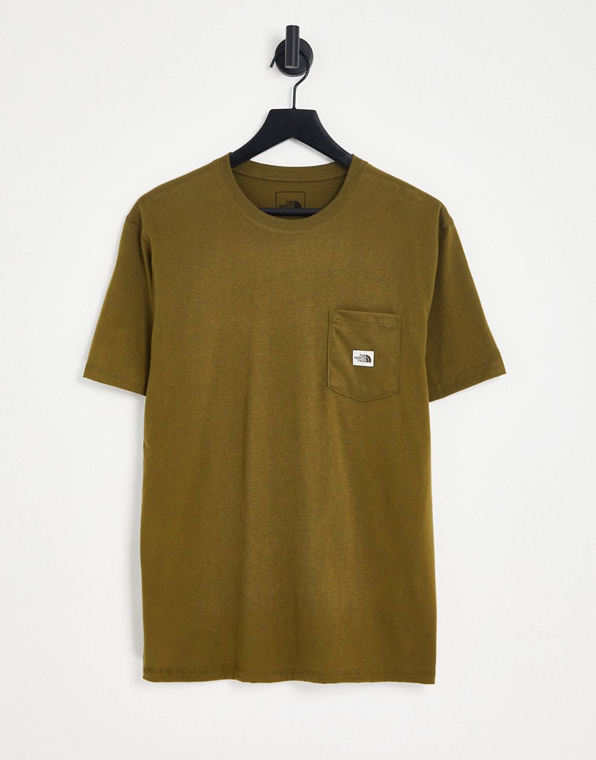 The North Face Heritage patch pocket t-shirt in green