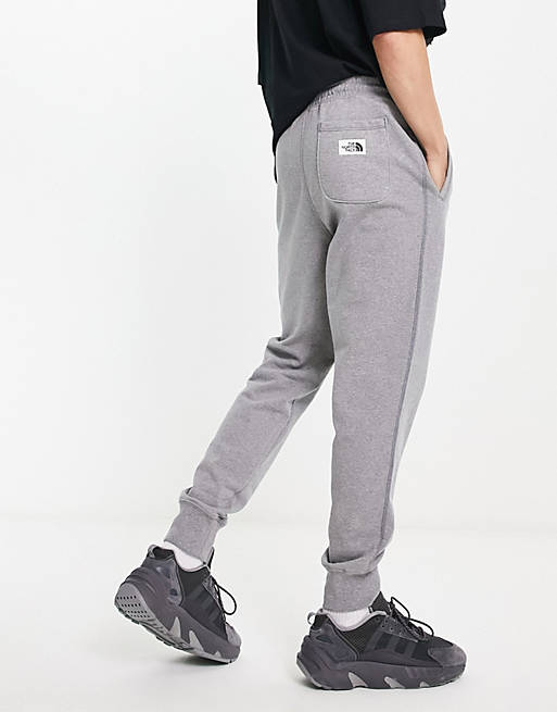 The North Face Heritage Patch sweatpants in gray | ASOS