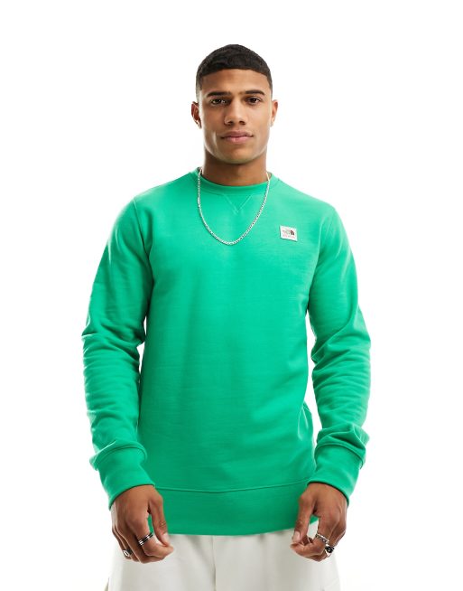 The north face green sweatshirt discount