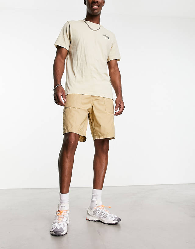 The North Face - heritage ripstop cotton utility shorts in stone