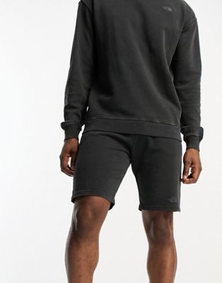 The North Face Heritage garment dyed fleece shorts in black - ASOS Price Checker