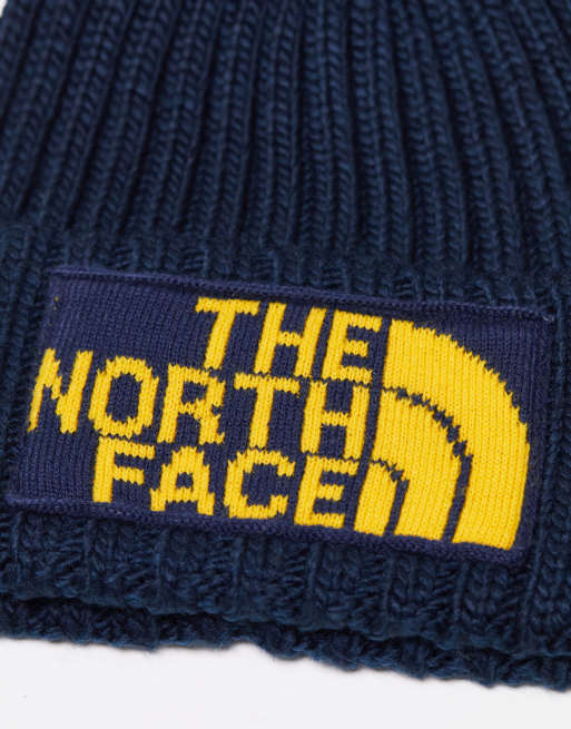 The North Face – Heritage Ski Tuke – Marinblå, grovstickad mössa, 4 av 4