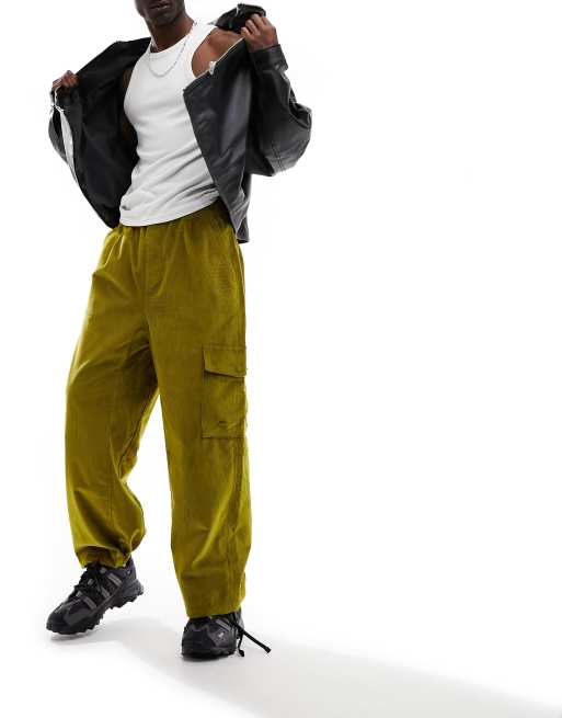 The North Face Heritage Utility cord wide fit cargo pants in khaki