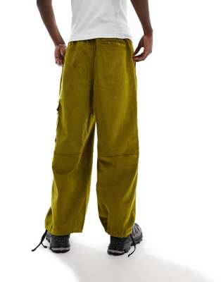 The North Face Heritage Utility cord wide fit cargo trousers in khaki