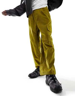 The North Face Heritage Utility cord wide fit cargo trousers in khaki