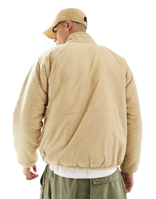 The North Face high Pile reversible jacket in stone