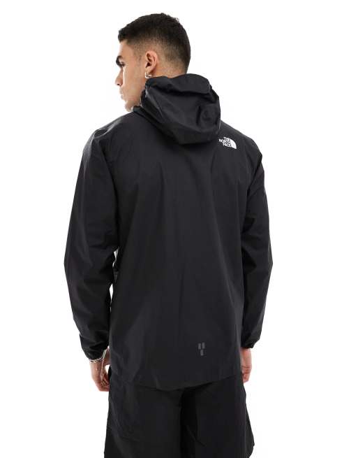 The North Face Higher run rain jacket in black ASOS