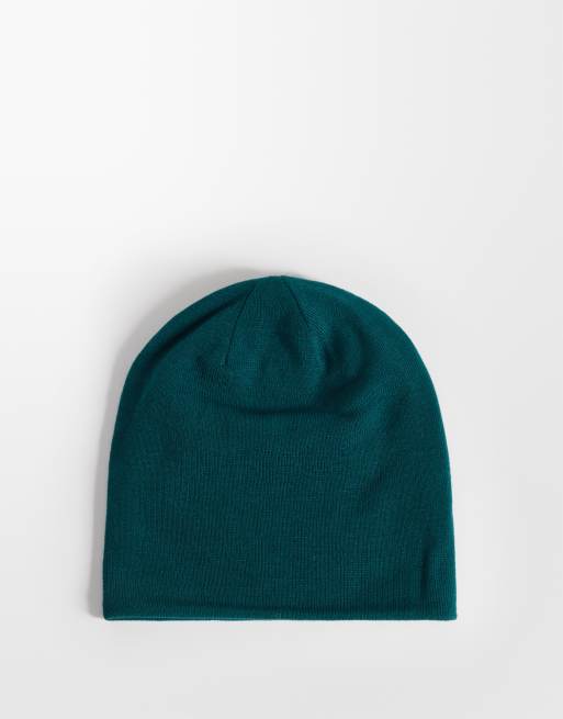 The North Face Highline reversible skull beanie in green, 3 of 3