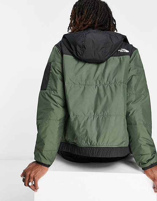 The North Face Highrail bomber style puffer jacket in khaki ASOS