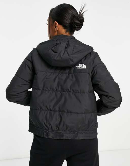 The North Face Highrail Synthetic Puffer Jacket In Black Asos