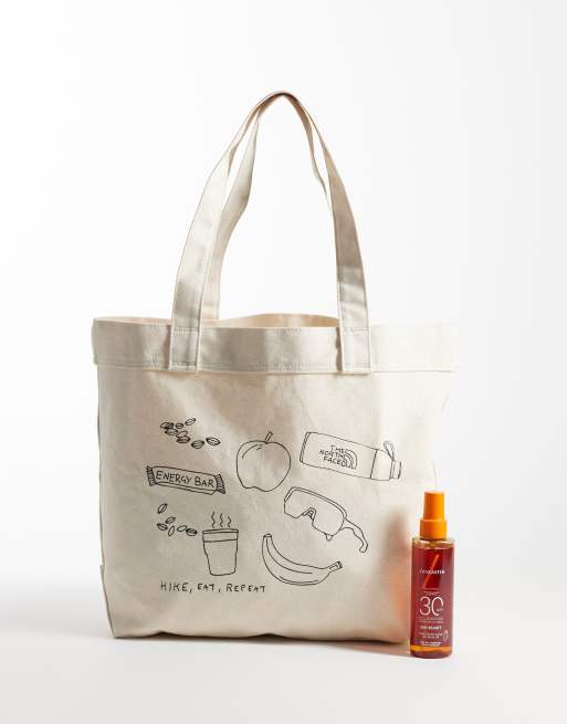 The North Face Hike picnic graphic tote i hvid, 2 af 4