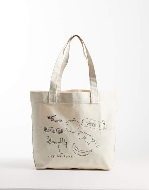 The North Face Hike picnic graphic tote in white - view 1