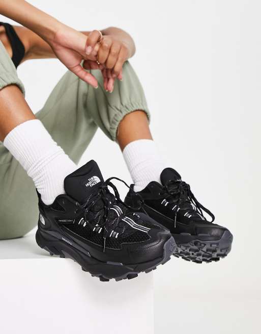 Black north store face walking shoes