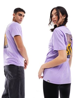 The North Face Himalaya Sky back print t-shirt in purple Exclusive at ASOS