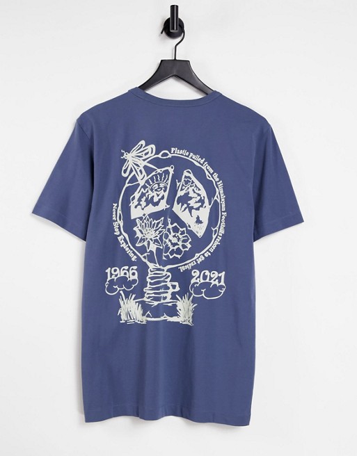 The North Face Himalayan bottle source t-shirt in blue