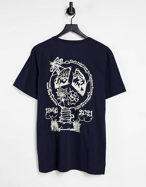 The North Face Himalayan bottle source t-shirt in navy