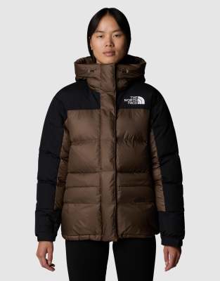 The North Face - Himalayan - Daunen-Parkajacke in Schwarz und Braun-Brown