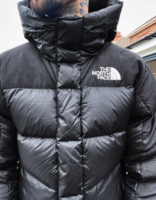 The North Face Himalayan Down hooded puffer jacket in black