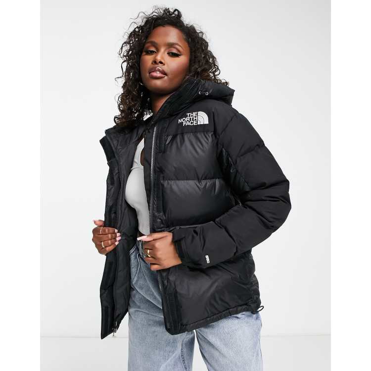 The North Face Himalayan down insulated puffer coat in black ASOS