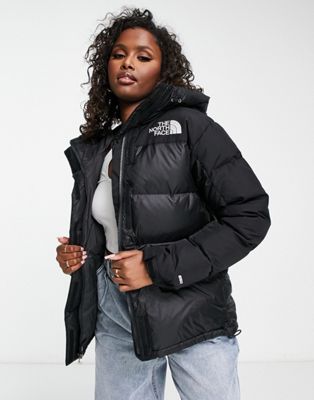 The North Face Himalayan down parka coat in black