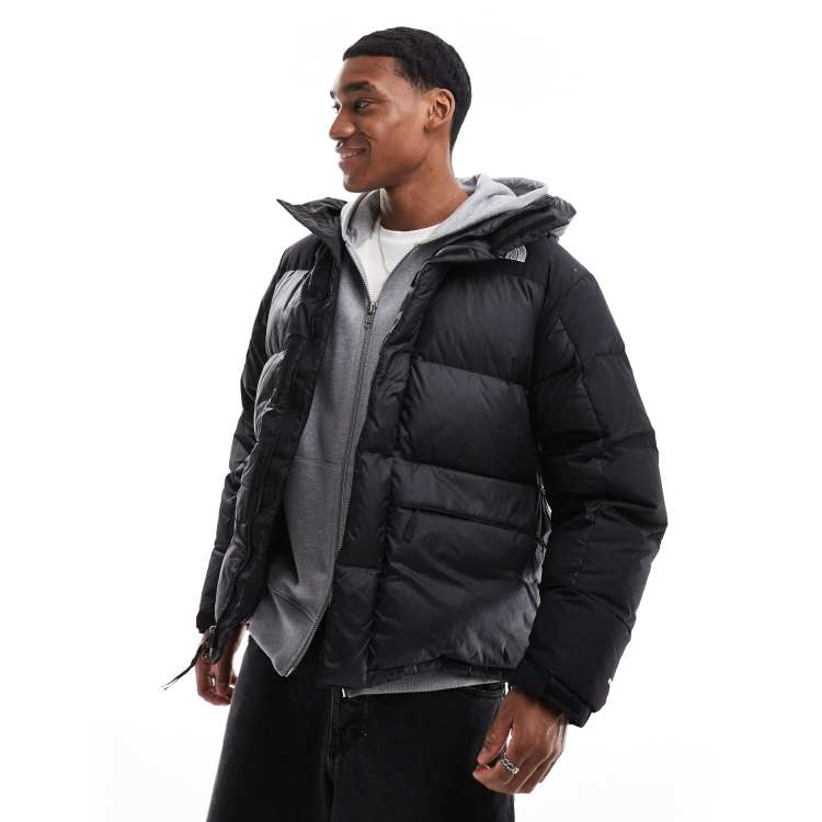 Black fur hotsell parka coat mens