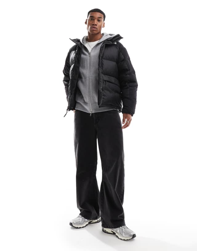 The North Face Himalayan down parka coat in black | ASOS