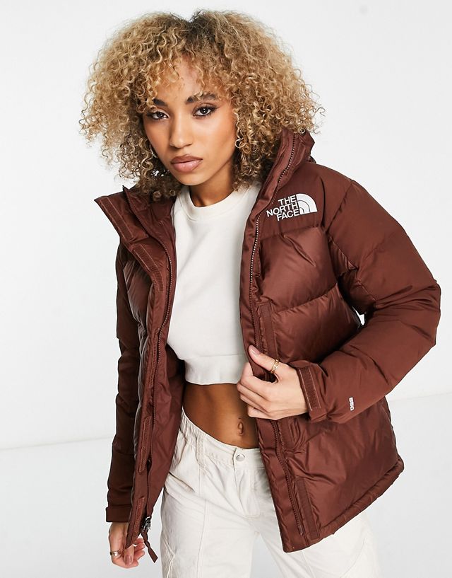 The North Face Himalayan down parka coat in brown