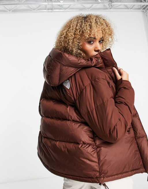 The North Face Himalayan down parka coat in brown | ASOS