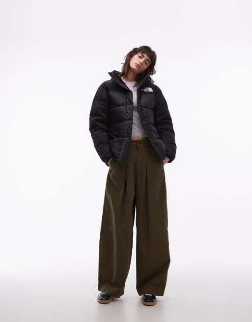 The North Face Himalayan down parka jacket in black, 4 of 4