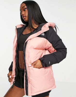 The North Face Himalayan down parka jacket in pink