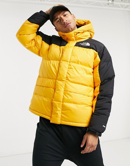 The North Face Himalayan down parka jacket in yellow