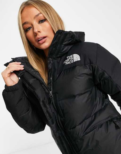 The North Face Himalayan down puffer coat in black